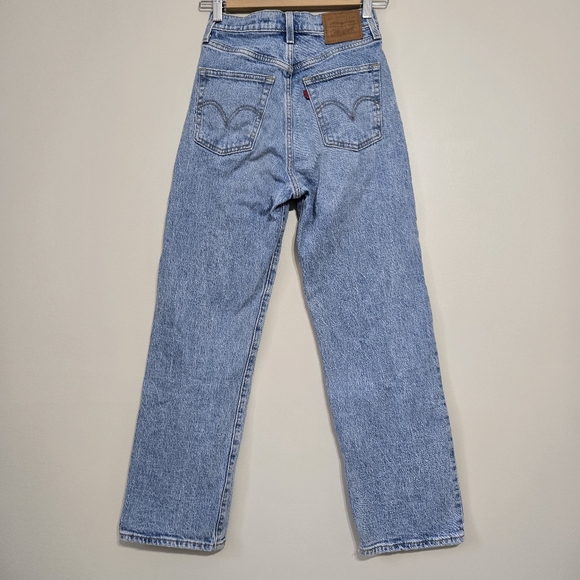 Levi's® Ribcage Stright Ankle Highest High Rise Size 24 - Picture 4 of 9